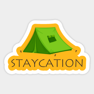 Staycation Green Sticker